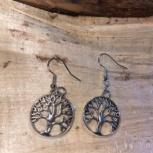 Tree of Life Silver New Dangle Earrings New for The Season